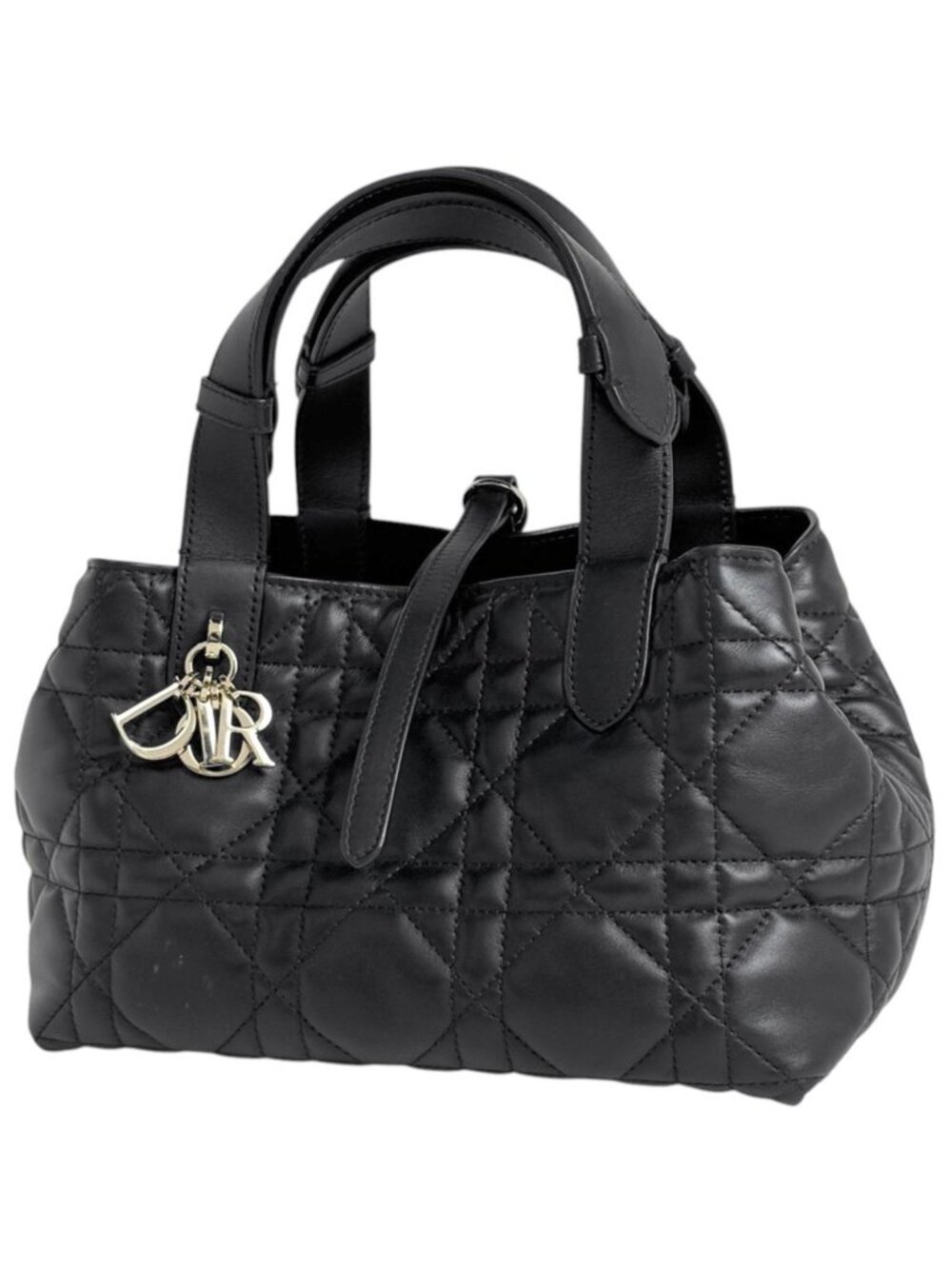 Dior Handbag Toujours Small Cannage Leather Black